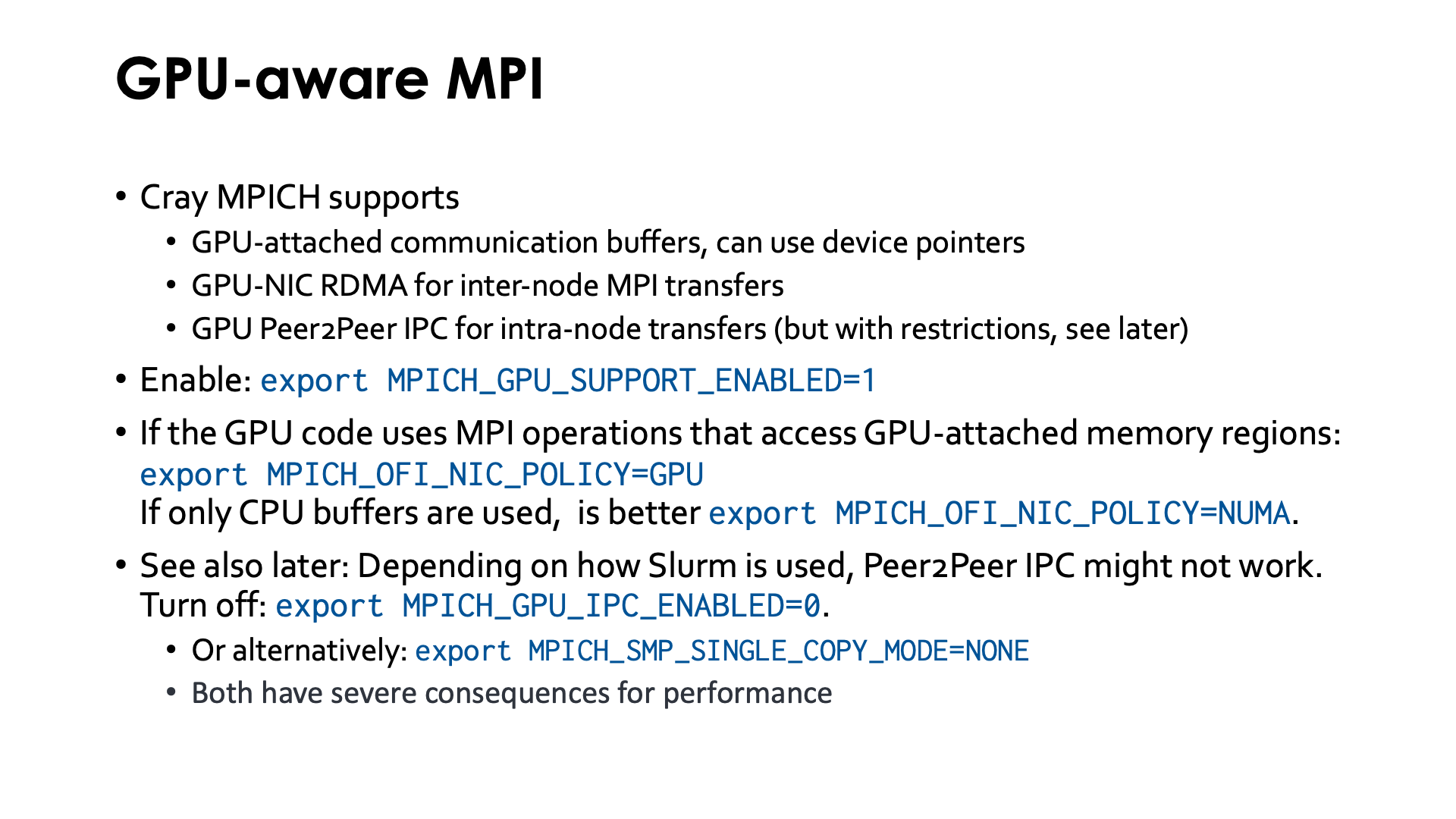 Slide GPU-aware MPI