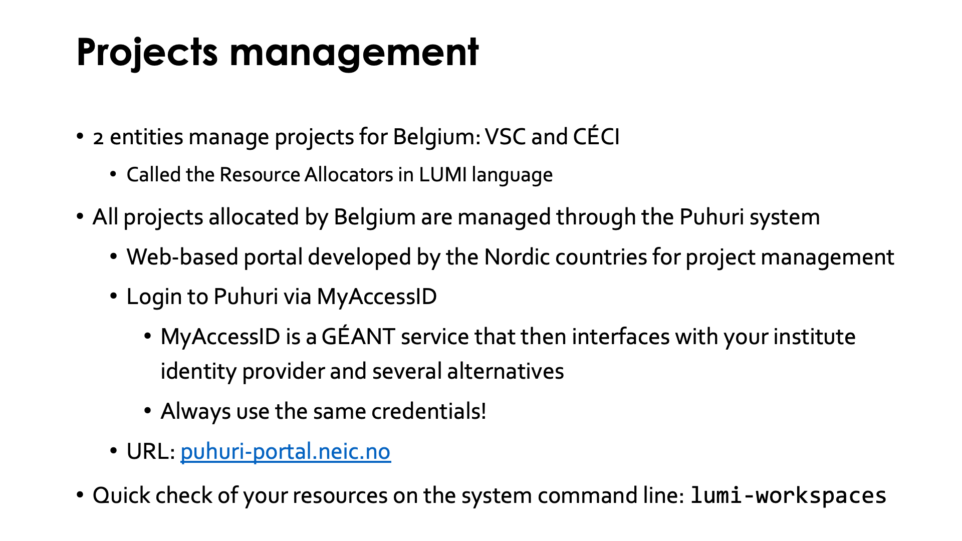 Slide Project Management