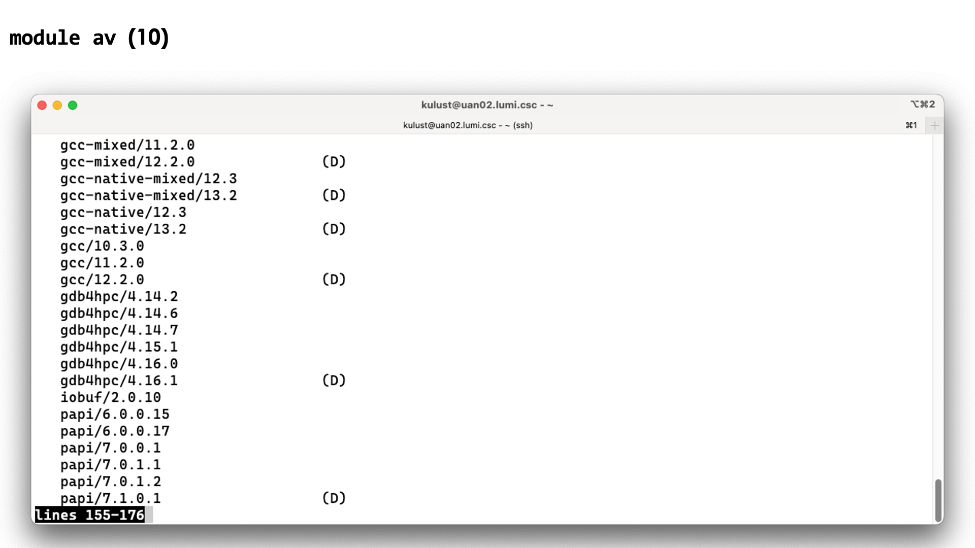 module avail slide 10