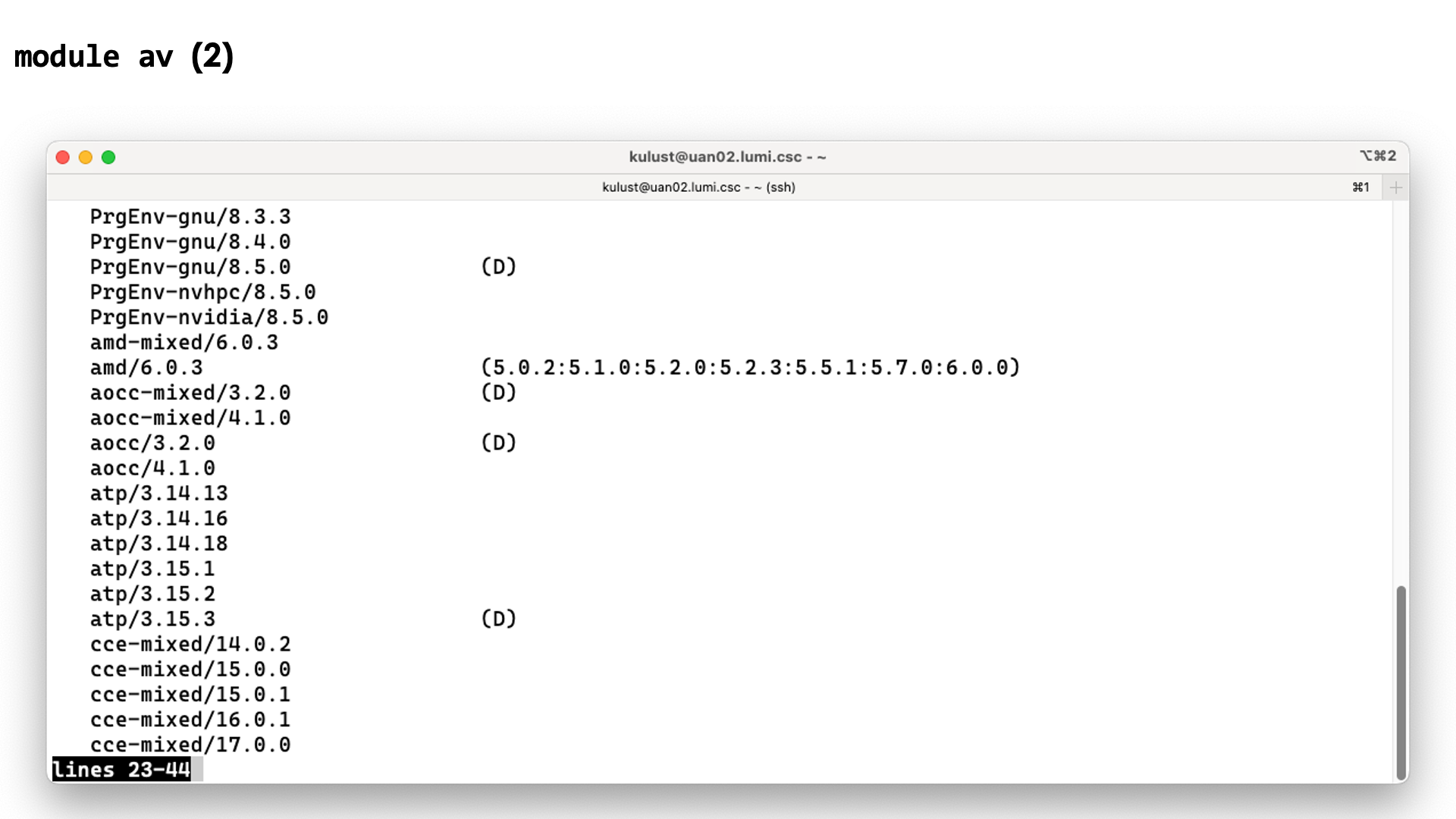 module avail slide 2