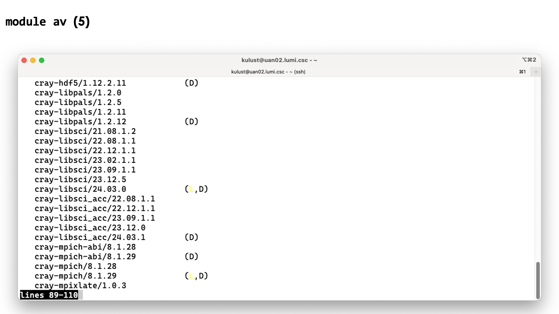 module avail slide 5