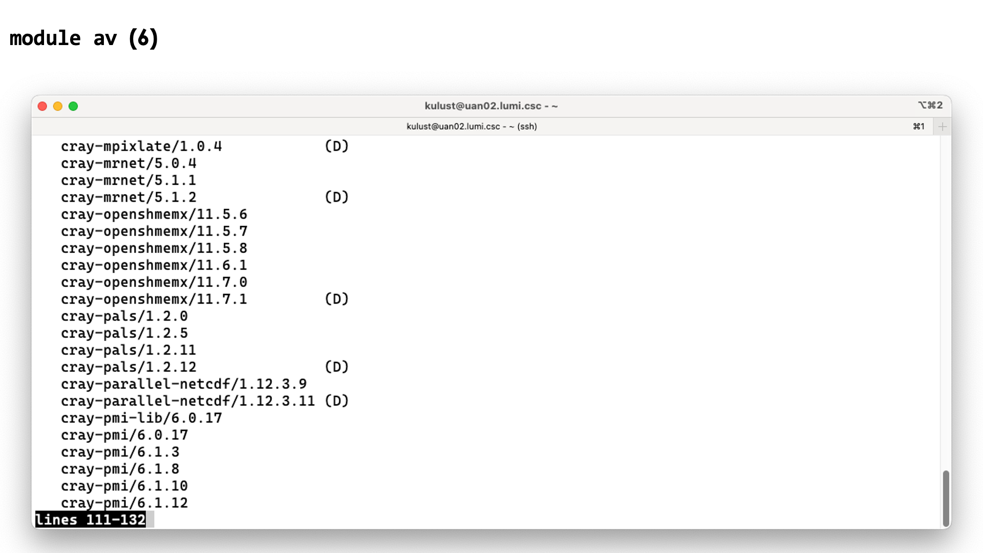 module avail slide 6