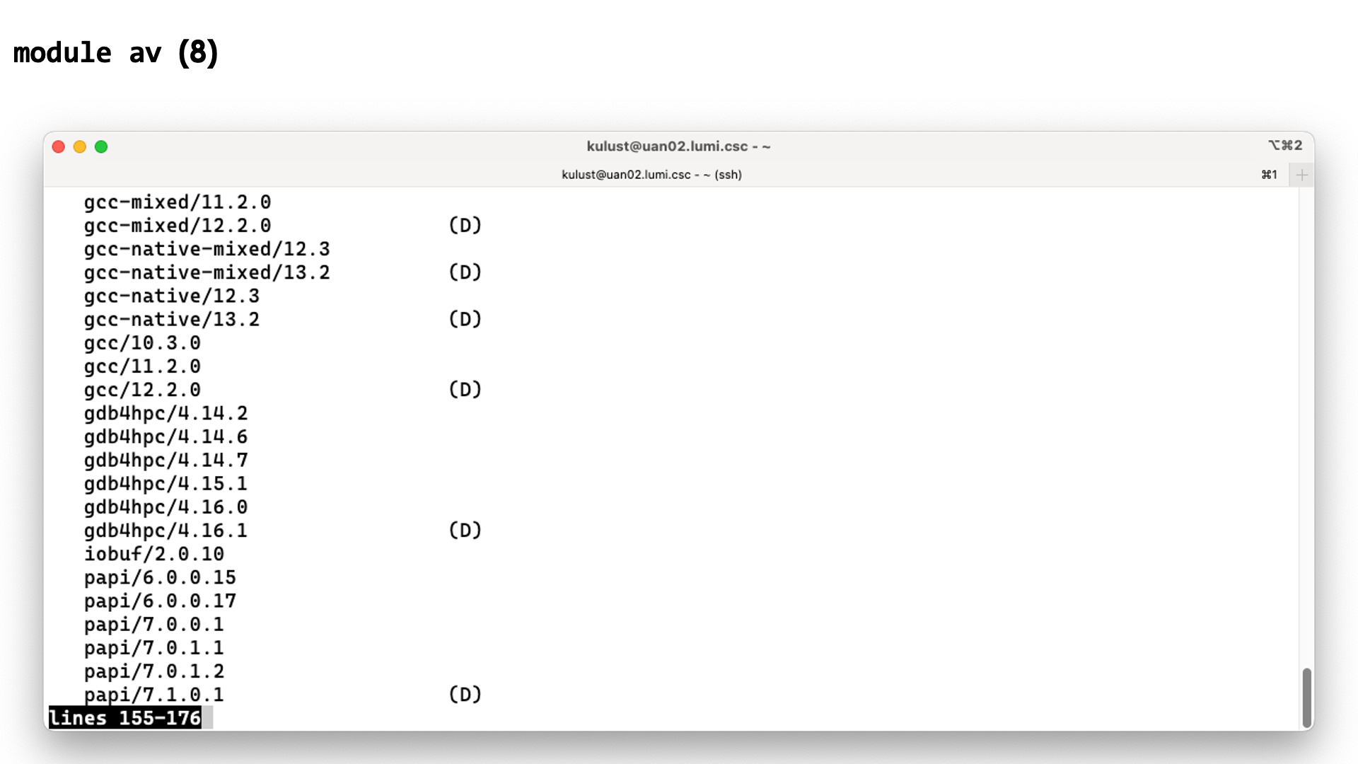 module avail slide 8