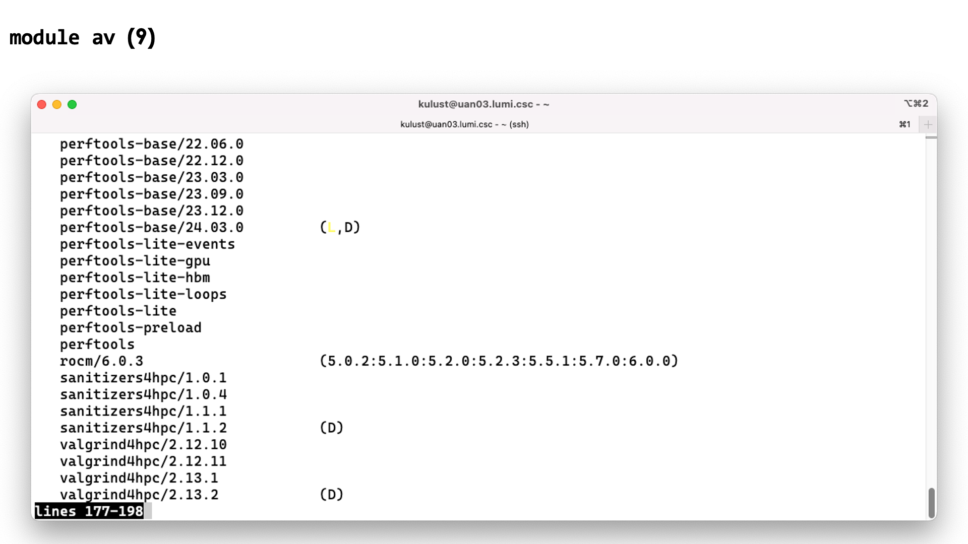 module avail slide 9