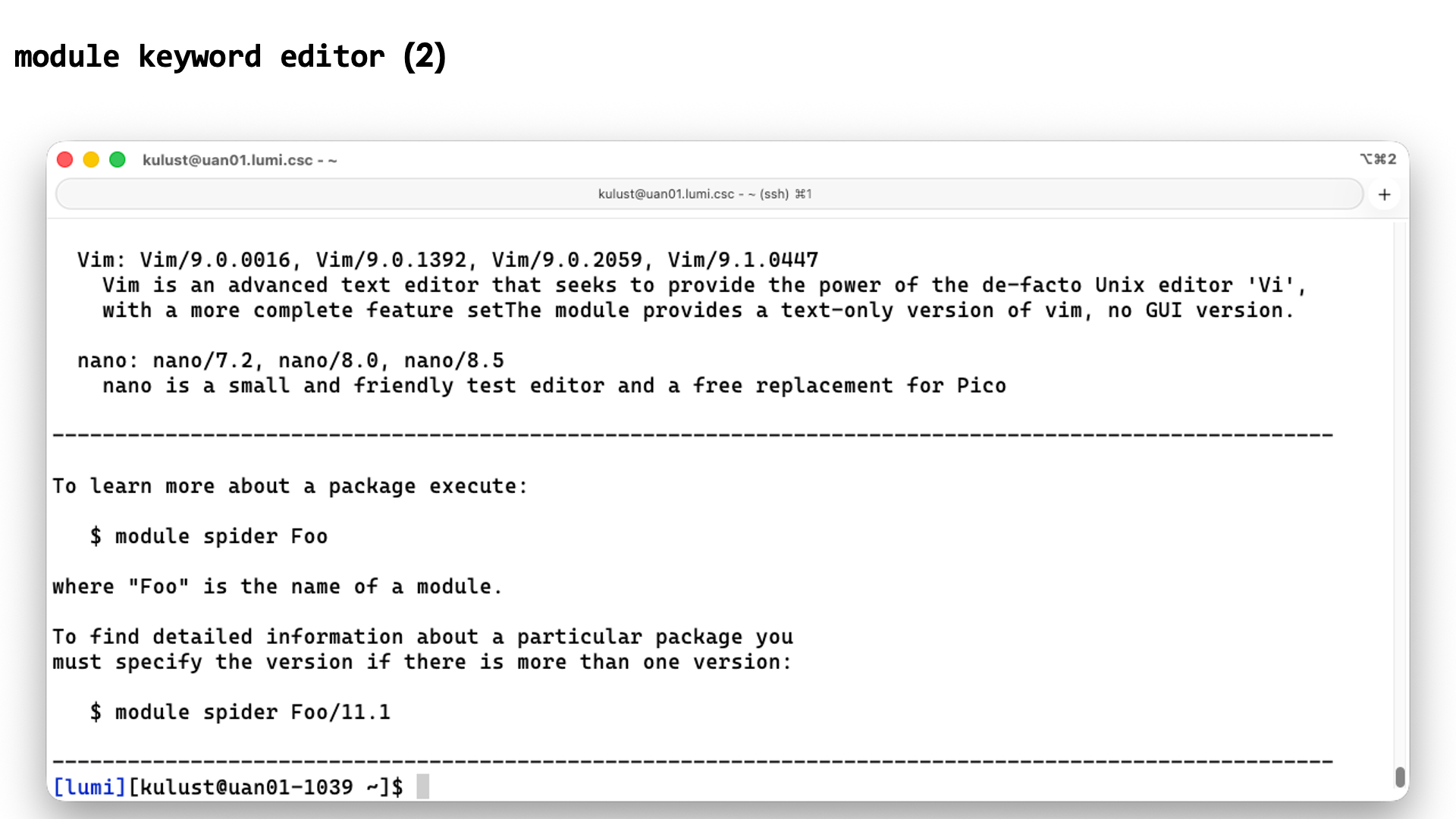 module keyword https editor 2