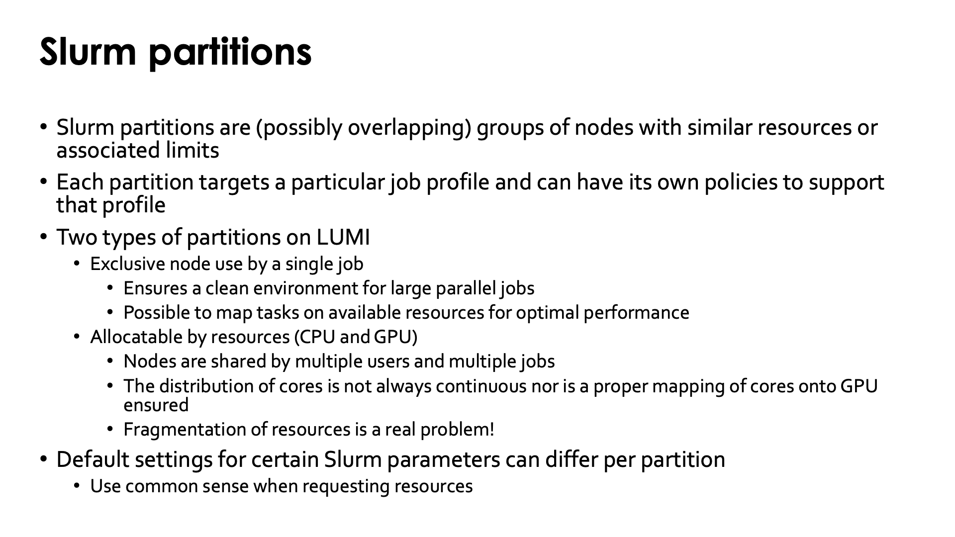 Slide Partitions 1