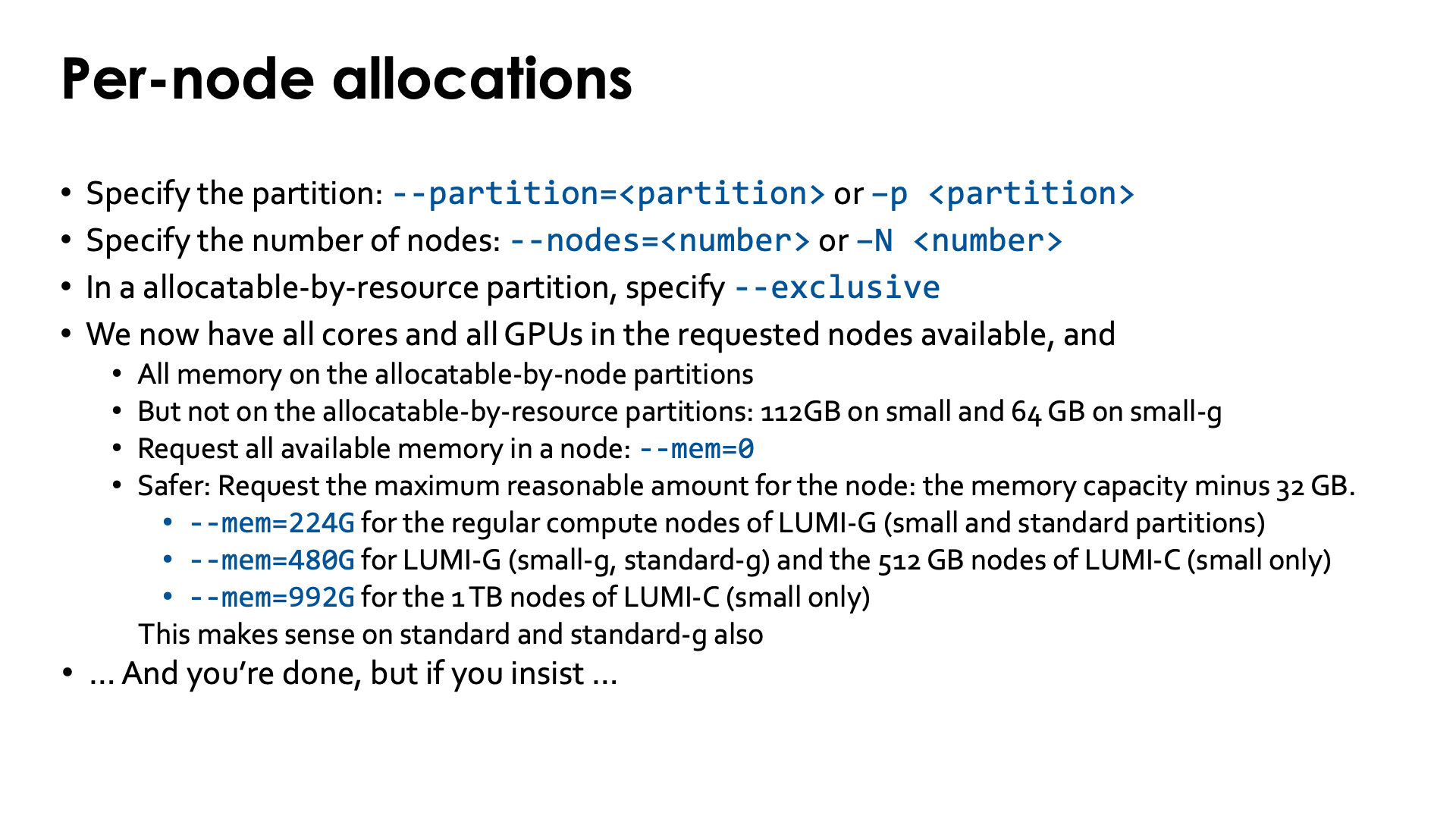 Slide Per-node allocations