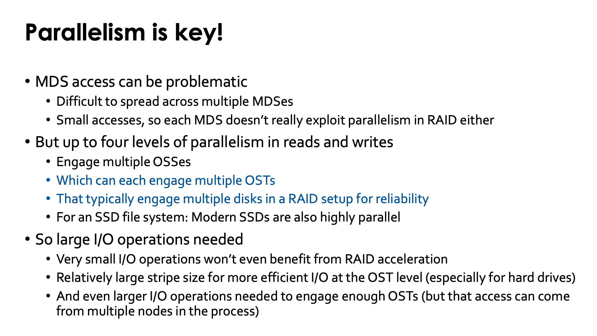 Parallelism is key! (slide 1)