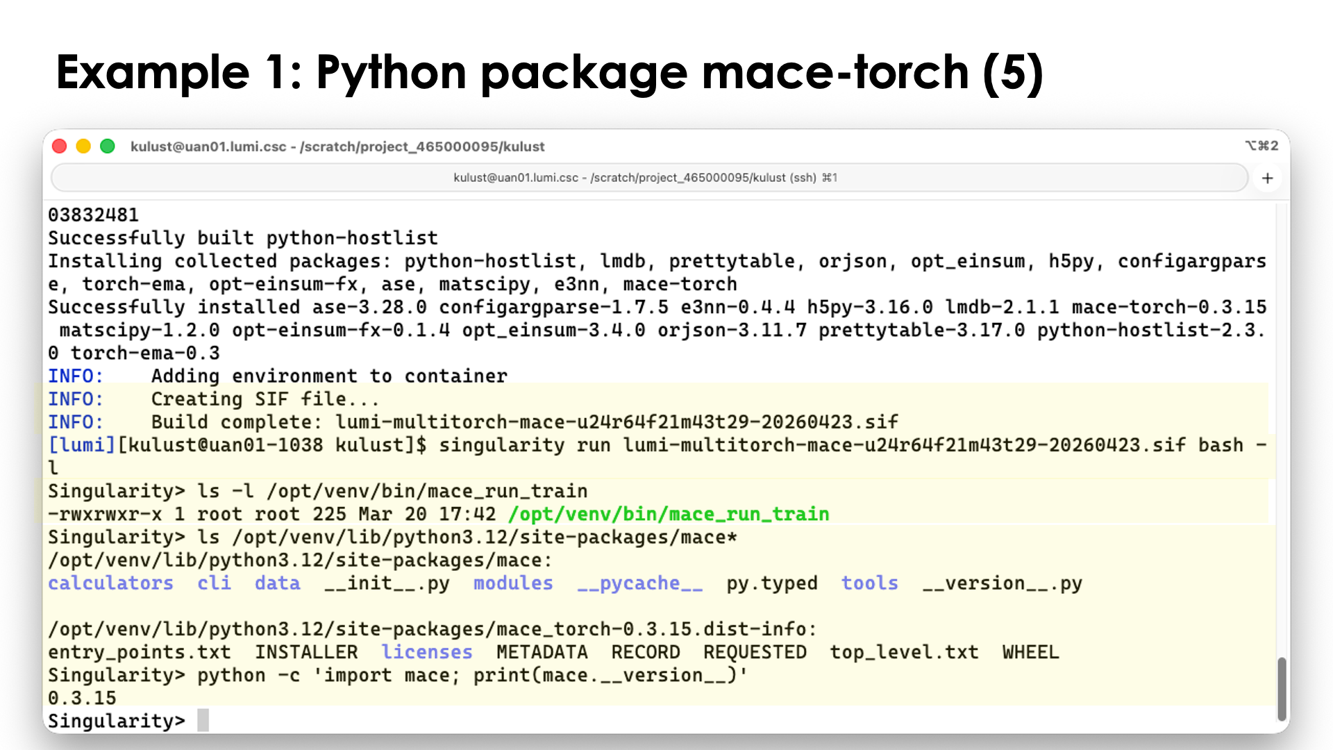 Example 1: Python package mace-torch (5)